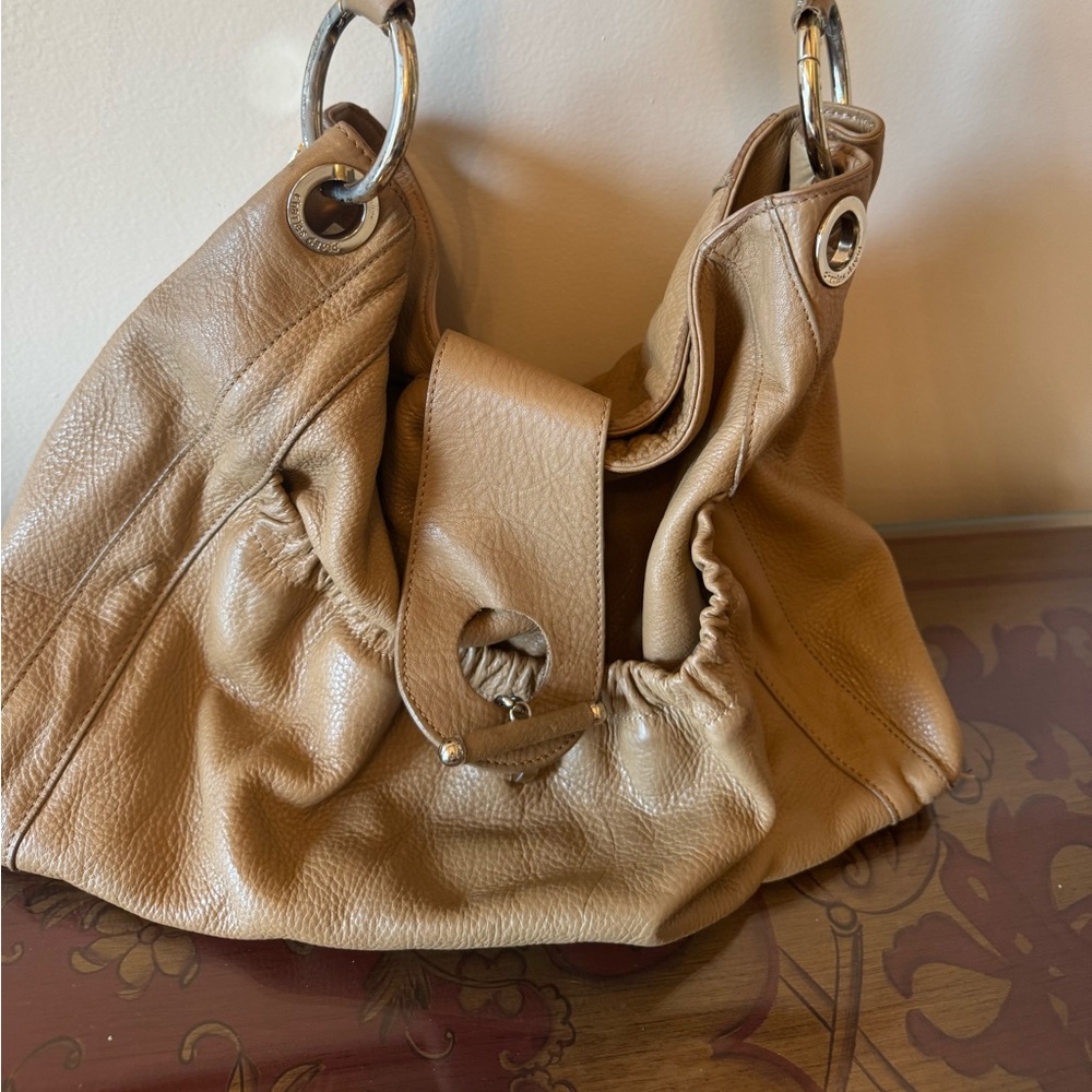 DRAMATIC PRICE DROP: VINTAGE NEVER USED (1980s tag)CHARLES DAVID LEATHER BAG